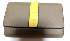 ★LASIEM★二つ折り財布 ★グレーとイエロー★