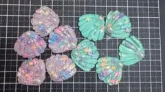デコパーツ キラキラ貝殻20個