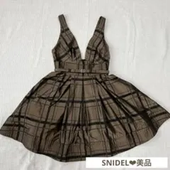 【snidel】 タフタミニワンピース