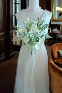 ☘カラーとライラックのクラッチブーケ・ブートニア☘　　ウェディング　前撮り