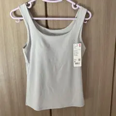 新品　UNIQLO エアリズムブラタンクトップ Mライトグレー