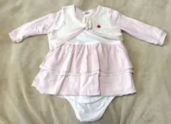 POLO Baby ピンク レースロンパース　80cm