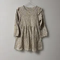100cm 長袖 ワンピーストップス UNIQLO 小花柄 女の子 秋
