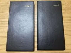 スケジュール帳 2026年 ブラック　２冊のサムネイル
