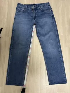 ユニクロ　デニム　ストレートジーンズ　スリムフィット　ウェスト30