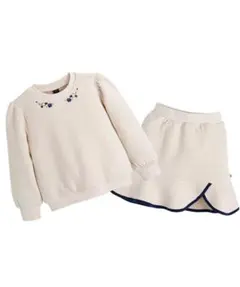 【美品】セットアップ フラワー刺繍ジャガードトップス&スカート