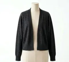 【匿名配送】GLACIER ブラック　ニットカーディガン　Мサイズ
