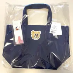 新品　フェイラー オールドテディ ワッペントートバッグ ネイビー 小