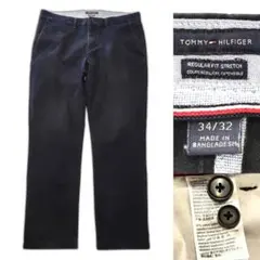 2844 TOMMY HILFIGER トミーヒルフィガー チノパン ネイビーのサムネイル