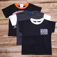新品 未使用 バスケットボールプリント 黒 半袖 Tシャツ 男の子 110