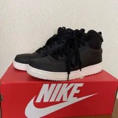 NIKE COURT VISION MID WNTR 黒 スニーカー
