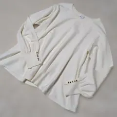 良品GLOBAL WORK バルーン袖ホワイトニット M