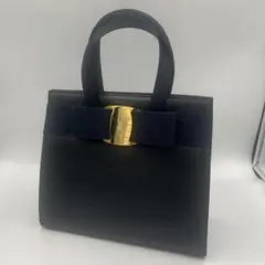 【未使用/タグ付】ヴィンデージフェラガモ ヴァラリボントートバッグリザード型押し
