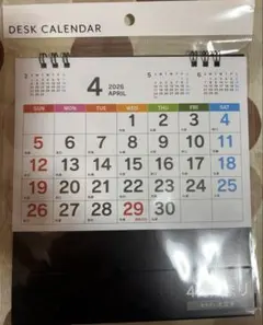 卓上カレンダー 2026年4月始まり