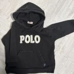 Polo Baby フード付きトレーナー 黒　90cm