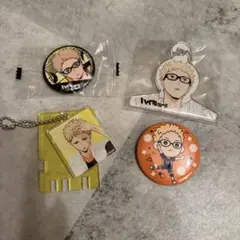 ハイキュー!! 月島蛍 アクリルキーホルダー 缶バッジ セット
