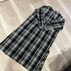 FREAK'S STORE チェック柄ロングシャツワンピース サイズF