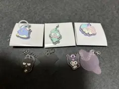 サンリオ　ダブルチャームグミ　タキシードサムハンギョドンキキララクロミバツ丸
