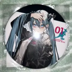 初音ミク KANGOL コラボ かやはら 100mm缶バッジ