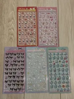 【正規品】 サンリオ　ボンボンドロップシール　ミニ　5種