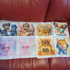 犬　ワンちゃん　パネル生地 はぎれ　セット