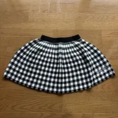 by LOVEiT バイラビット ギンガムチェック ニットスカート 黒　150