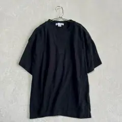【ZARA】オーバーサイズTシャツ（140）クルーネック 刺繍ロゴ シンプル 黒