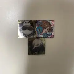 呪術廻戦　ウエハースシール　狗巻棘　釘崎野薔薇　パンダ