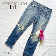 American Eagle アメリカンイーグル ダメージデニムパンツ 4 M