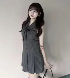 OLIVE des OLIVE YUI企画　ノースリーブシャツミニワンピース