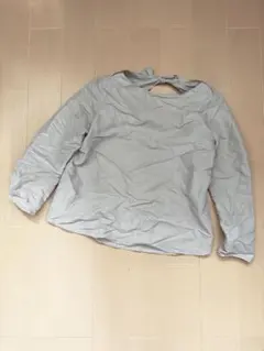 美品 beauty&youth 長袖 リボン カットソー ベージュ レディース