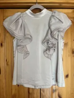 フレイアイディー ラッフルスリーブブラウス　フリル