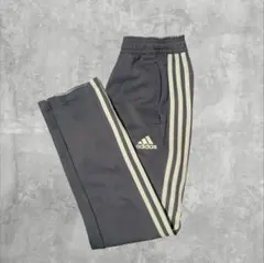 adidas アディダス トラックパンツ S グレー 裾ダメージあり