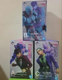 一番くじ ジョジョの奇妙な冒険4部　フィギュア4点セット　A賞　B賞　C賞