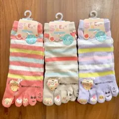 5本指ソックス3足セット　23cm〜25cm