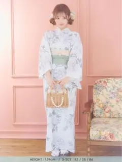 紫陽花 浴衣 水色 ANDANTE Dita - メルカリ