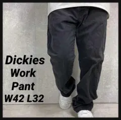 ディッキーズ　ブラック　ワークパンツ　ビックサイズ　W42 L32