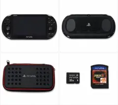【美品】PS Vita PCH-2000ブラック32GB ケース付き動作確認済み