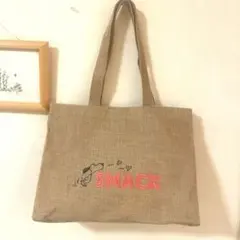 ルートート　SNOOPY 横長トートバック　ジュート