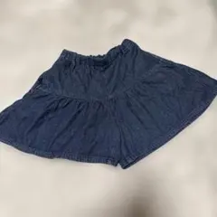 GU キッズ デニム キュロット 150