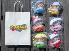 なにわ男子　サンリオ　マスコットクリップ ぬいぐるみ 6体セット＆おまけの紙袋付