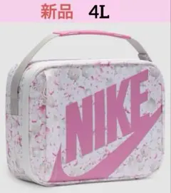 新品【ボックスバッグ】NIKE さくら柄 小物収納バッグ ランチバッグ ピンク