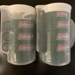 Coleman グリーン マグカップ 4個セット1＋3個入り　計7個も