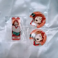 呪術廻戦 釘崎野薔薇 まるくじ 和装すたいる 缶バッジ アクリルキーホルダー