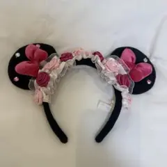 ディズニーカチューシャピンクフリルミニーちゃん パルパルーザ