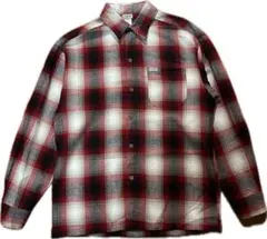 最終価格　【USA製】CALTOP キャルトップ　オンブレチェックシャツ　赤　S