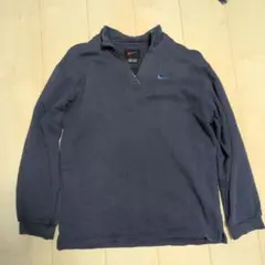 00s nike ハーフジップ　トラックジャケット コットン100%