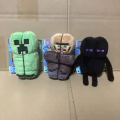 マインクラフト ふわふわマスコット クリーパー エンダーマン 村人 3種