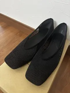LE TALON メッシュフラットシューズ ブラック 23cm - メルカリ