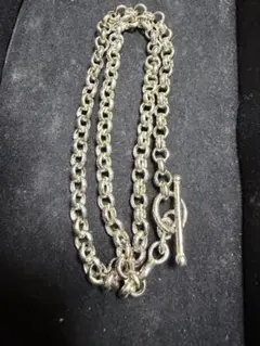 STANLEY GUESS 約52cmアーマーリンクチェーンネックレス 925 - メルカリ